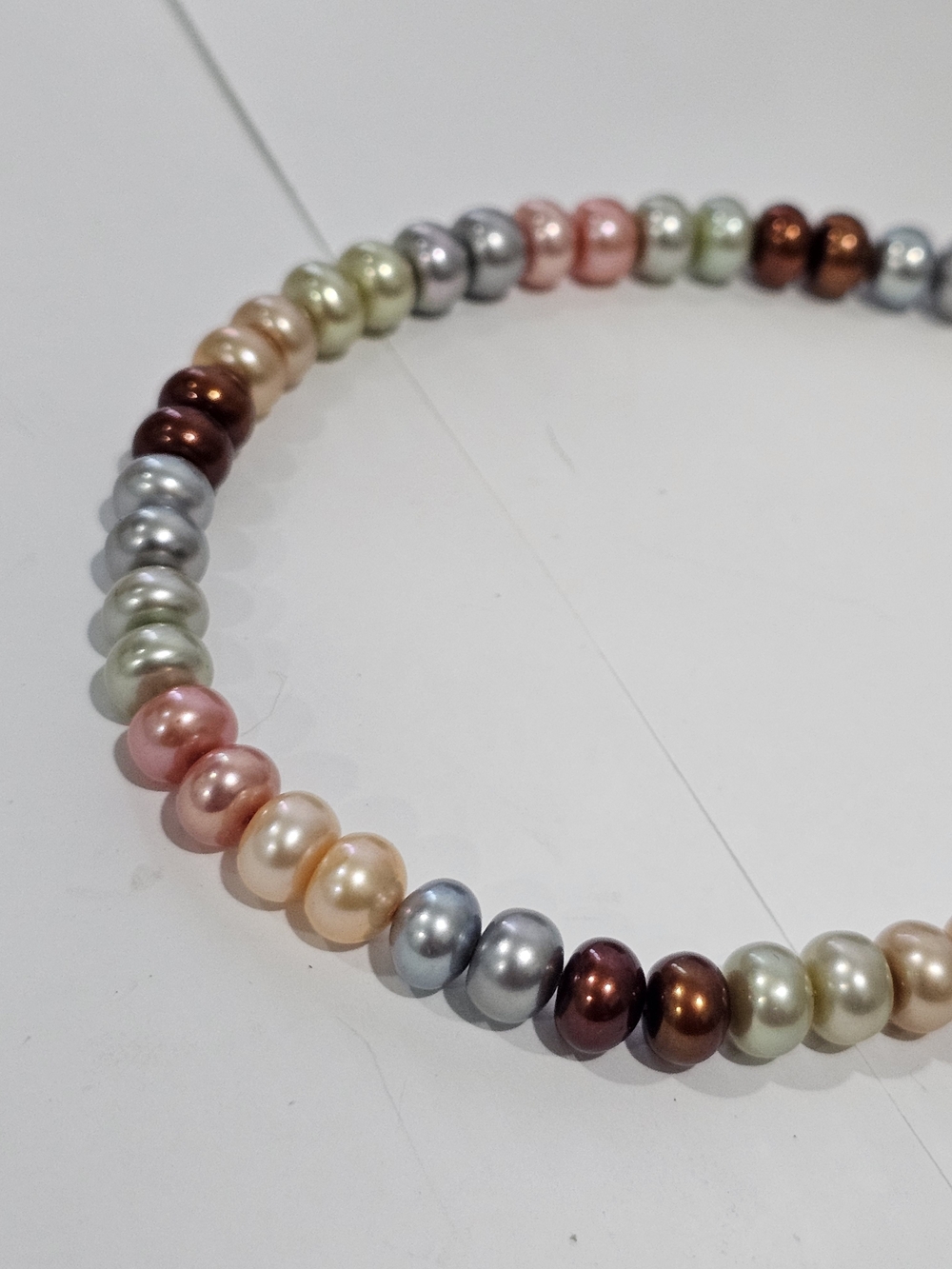 Honora 925 Sterling, Multicolor Real Pearl Bead Necklace - 20" Stunning😍 - Picture 7 of 11